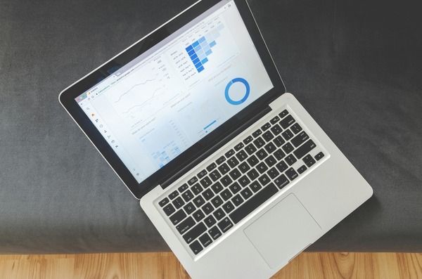 Cryptocurrency market price graph on a screen